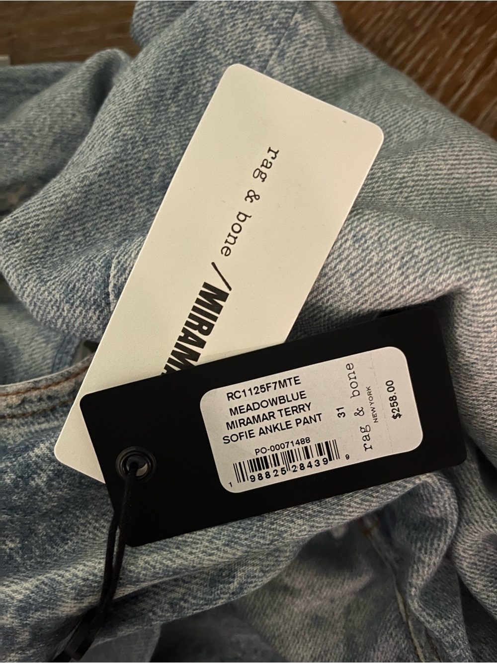 rag & bone Meadow Blue Slim Straight Jeans